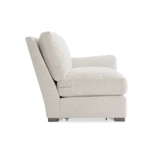 Plush Ventura Fabric Right Arm Loveseat