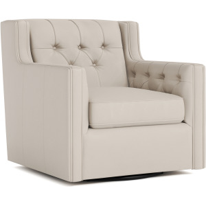Candace Leather Swivel Chair