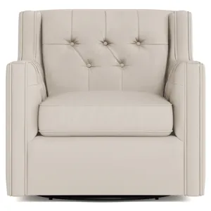Candace Leather Swivel Chair