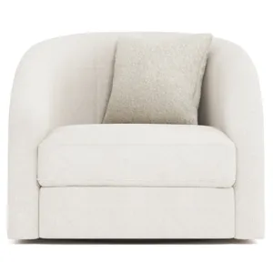 Plush Terra Fabric Swivel Chair