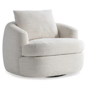 Plush Jules Fabric Swivel Chair