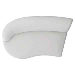 Plush Elle Fabric Left Arm Loveseat