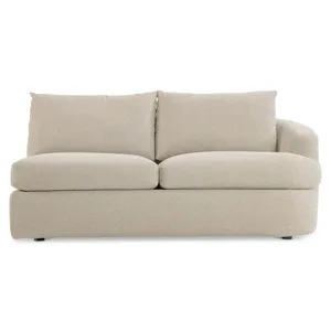 Plush Jules Fabric Right Arm Loveseat