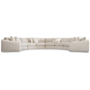 Plush Soleil Fabric Sectional