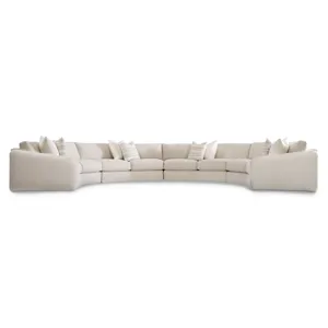 Plush Soleil Fabric Sectional