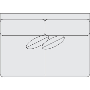 Signature Seating Fabric Armless Loveseat