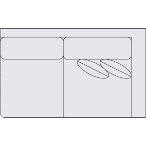 Signature Seating Fabric Right Arm Loveseat