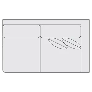 Signature Seating Fabric Right Arm Loveseat