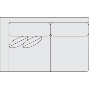 Signature Seating Fabric Left Arm Loveseat
