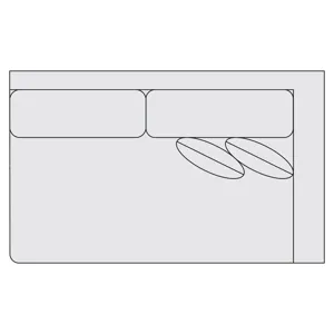 Signature Seating Fabric Right Arm Loveseat