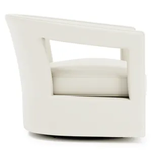 Alana Leather Swivel Chair