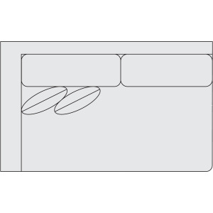 Signature Seating Fabric Left Arm Loveseat