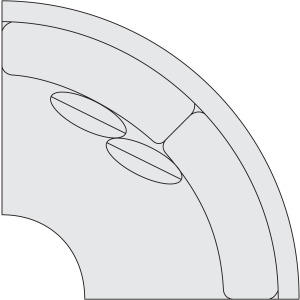 Signature Seating Fabric Wedge