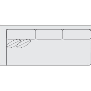 Signature Seating Fabric Left Arm Sofa