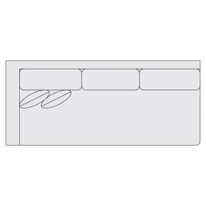 Signature Seating Fabric Left Arm Sofa