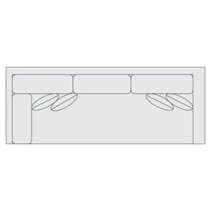 Signature Seating Fabric Left Arm Return Sofa