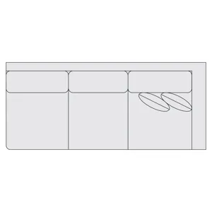 Signature Seating Fabric Right Arm Sofa