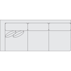 Signature Seating Fabric Left Arm Sofa