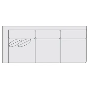 Signature Seating Fabric Left Arm Sofa