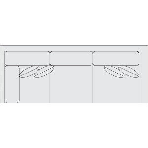 Signature Seating Fabric Left Arm Return Sofa