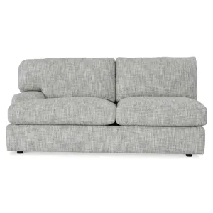 Plush Serena Fabric Left Arm Loveseat