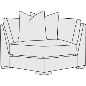 Drew Fabric Corner Chair