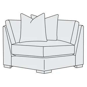 Drew Fabric Corner Chair