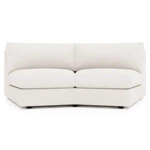 Soleil Fabric Armless Loveseat