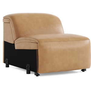 Billings Leather Armless Chair