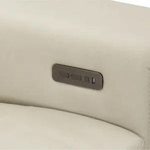 Lioni Leather Right Arm Power Motion Loveseat