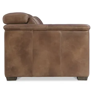 Lioni Leather Left Arm Power Motion Loveseat