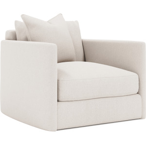 Plush Rory Fabric Swivel Chair