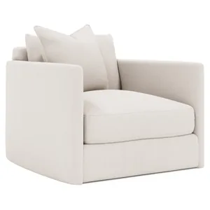 Plush Rory Fabric Swivel Chair