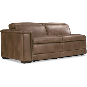 Lioni Leather Left Arm Power Motion Loveseat