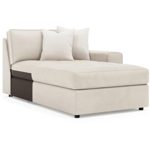 Nest Leather Right Arm Chaise