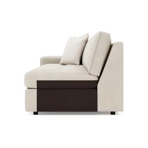 Nest Leather Left Arm Loveseat