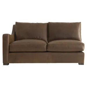Ventura Leather Left Arm Loveseat