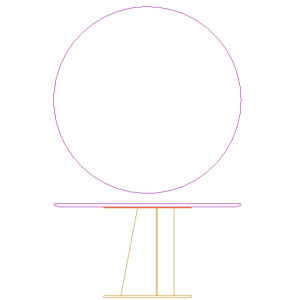 Equis Dining Table Base