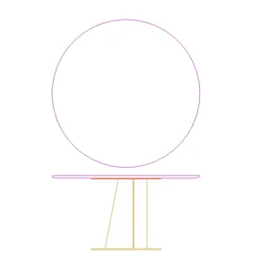 Equis Dining Table Base
