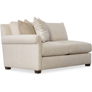 Barnes Fabric Left Arm Loveseat