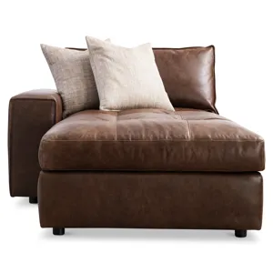 Nest Leather Left Arm Chaise