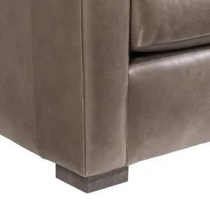 Keirnan Leather Left Arm Loveseat
