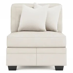 Grandview Leather Armless Chair