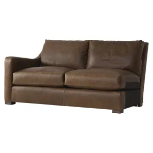 Ventura Leather Left Arm Loveseat