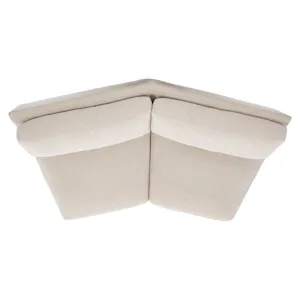 Plush Soleil Fabric Armless Loveseat