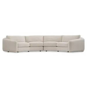 Plush Soleil Fabric Sectional