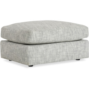 Plush Serena Fabric Ottoman