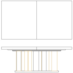 Prado Dining Table Base