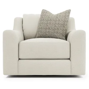 Plush Gabi Fabric Swivel Chair