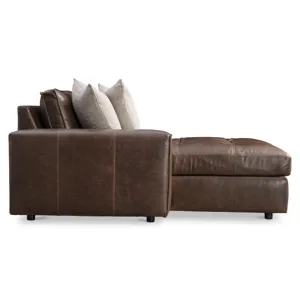 Nest Leather Left Arm Chaise